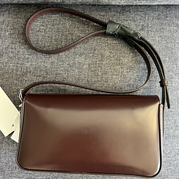 NEW Anine Bing Elly crossbody bag Burgundy NWT - Picture 4 of 12